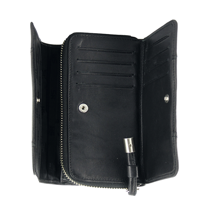 Sonia Rykiel wallet in brown leather - Detail D1