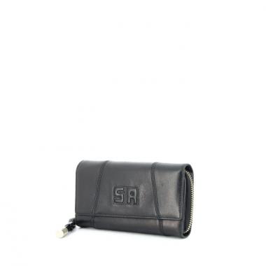 Portefeuille Sonia Rykiel en cuir marron