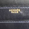 Bolso de mano Hermes Cordeliere en cuero box azul marino - Detail D3 thumbnail