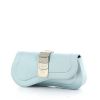 Pochette Christian Dior "Saddle" en satin bleu - 00pp thumbnail