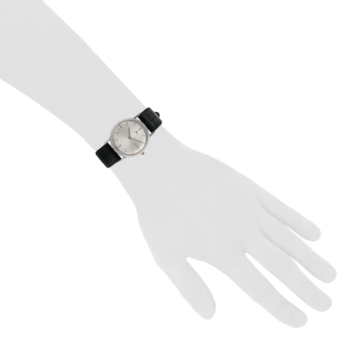 Jaeger Lecoultre Master Ultra Thin watch in stainless steel Circa 1960 - Detail D1