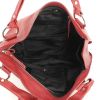 Large model handbag in red leather - Detail D2 thumbnail