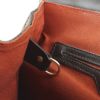Louis Vuitton sac à dos Montsouris Backpack en toile damier enduite ébène et cuir marron - Detail D4 thumbnail
