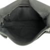 Louis Vuitton beggar's bag in anthracite grey taiga leather and black canvas - Detail D2 thumbnail