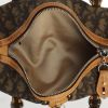 Handbag in brown monogram canvas and natural leather - Detail D2 thumbnail