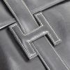 Hermes Jige pouch in black box leather - Detail D4 thumbnail