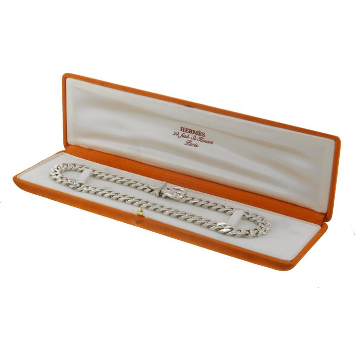 Collana mobile Hermes Sellier in argento - Detail D2