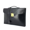 Hermes Quirus briefcase in black box leather - 00pp thumbnail