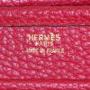 Hermes Nouméa shoulder bag in red togo leather - Detail D3 thumbnail