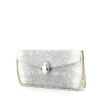 Bulgari Serpenti handbag/clutch in silver python - 00pp thumbnail