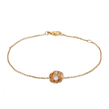 Bracelet De Beers en or rose et diamant