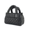 Chanel Coco Cocoon handbag in black quilted grained leather - 00pp thumbnail