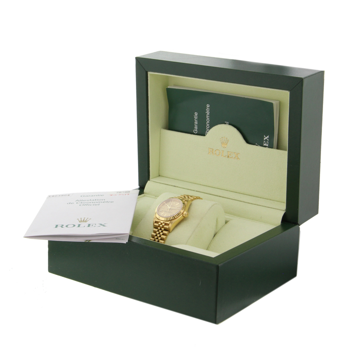 Rolex Lady Oyster Perpetual in yellow gold Circa  2002 - Detail D3