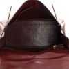 Handbag in burgundy box leather - Detail D3 thumbnail