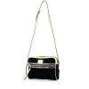 Dolce & Gabbana shoulder bag in black suede and gold leather - 00pp thumbnail
