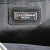 Dolce & Gabbana shoulder bag in black suede and gold leather - Detail D3 thumbnail