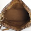 Louis Vuitton handbag in damier canvas and natural leather - Detail D2 thumbnail