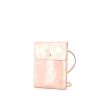 Bolso de mano Louis Vuitton Mott en charol Monogram rosa y cuero natural - 00pp thumbnail