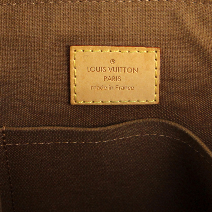 Borsa Louis Vuitton Popincourt in tela monogram cerata e pelle naturale - Detail D3