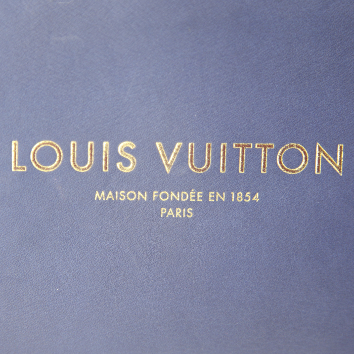 Billetera Louis Vuitton en cuero azul - Detail D3