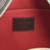 Louis Vuitton small model handbag in ebene damier canvas and brown leather - Detail D3 thumbnail