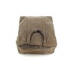 Bolso de mano Louis Vuitton en cuero usado marrón - 360 Back thumbnail