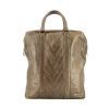 Louis Vuitton handbag in brown burnished leather - 360 thumbnail
