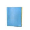 Hermes agenda-holder in blue epsom leather and yellow epsom leather - 00pp thumbnail