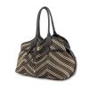 Salvatore Ferragamo handbag in brown, beige and taupe leather - 00pp thumbnail