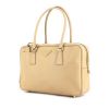 Prada Bauletto Handbag in beige leather saffiano - 00pp thumbnail