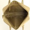 Prada Bauletto Handbag in beige leather saffiano - Detail D2 thumbnail