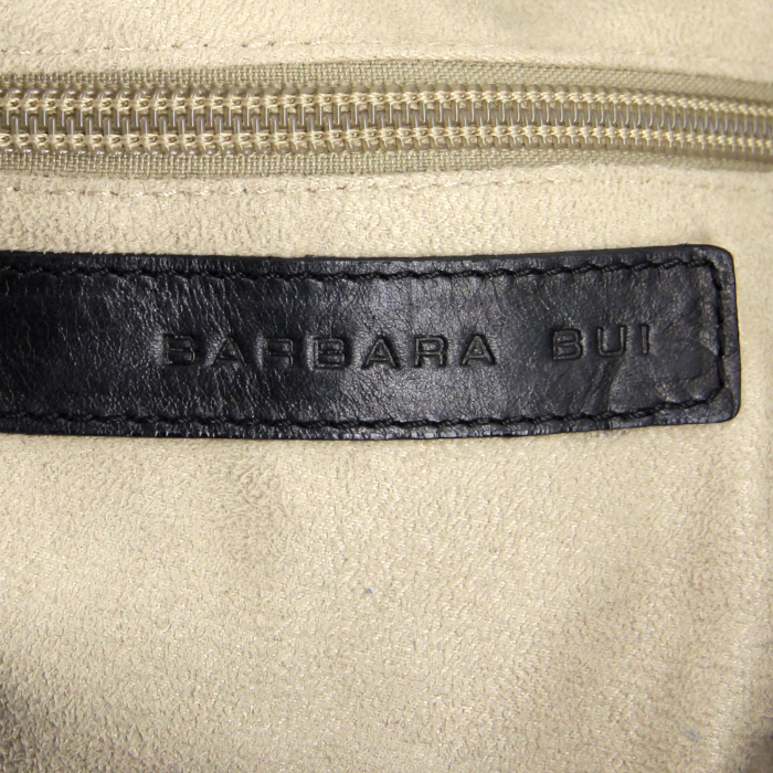 Barbara Bui bolso de mano en cuero negro - Detail D3