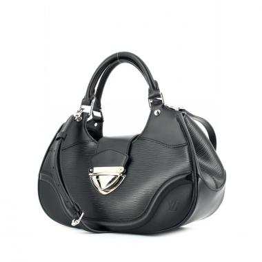 Louis Vuitton Montaigne handbag in black epi leather
