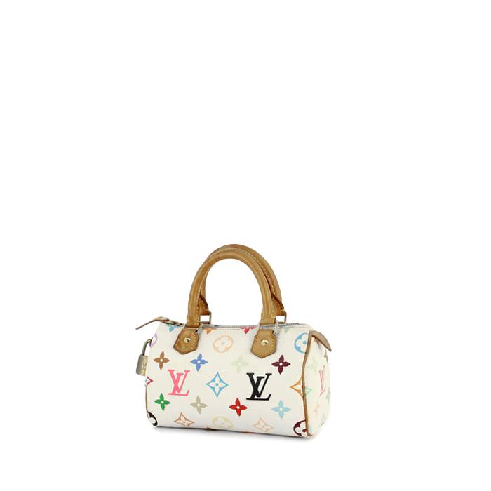 Louis Vuitton White Multicolor Monogram Canvas Speedy 30 Bag Louis