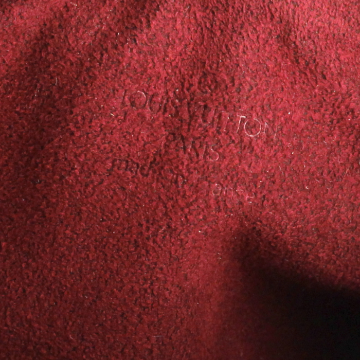 Borsa in tela monogram multicolore bianca e pelle naturale - Detail D3