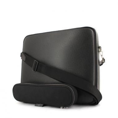 Louis Vuitton Odessa briefcase in grey taiga leather