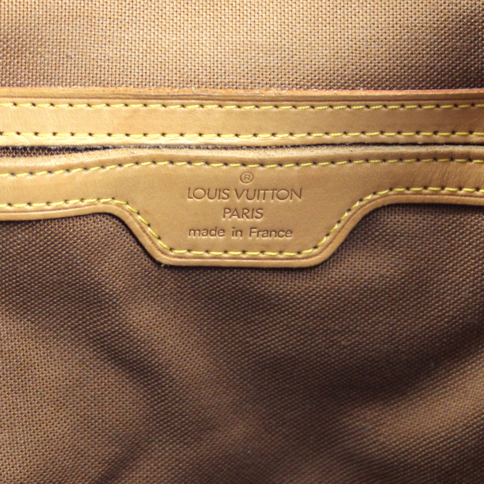 Louis Vuitton mochila en lona Monogram revestida y cuero natural - Detail D3