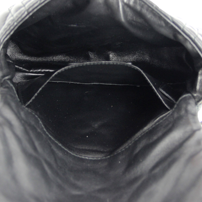 Dior sac à main en cuir cannage noir - Detail D2