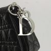 Dior sac à main en cuir cannage noir - Detail D4 thumbnail
