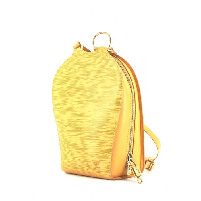louis vuitton yellow backpack