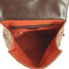 Louis Vuitton mochila en lona a cuadros revestida ébano y cuero marrón - Detail D2 thumbnail