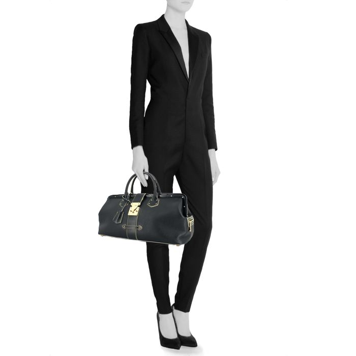 Louis Vuitton sac à main L'Ingénieux en cuir suhali noir - Detail D1