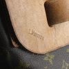 Louis Vuitton bolsa de viaje en lona Monogram y cuero natural - Detail D3 thumbnail