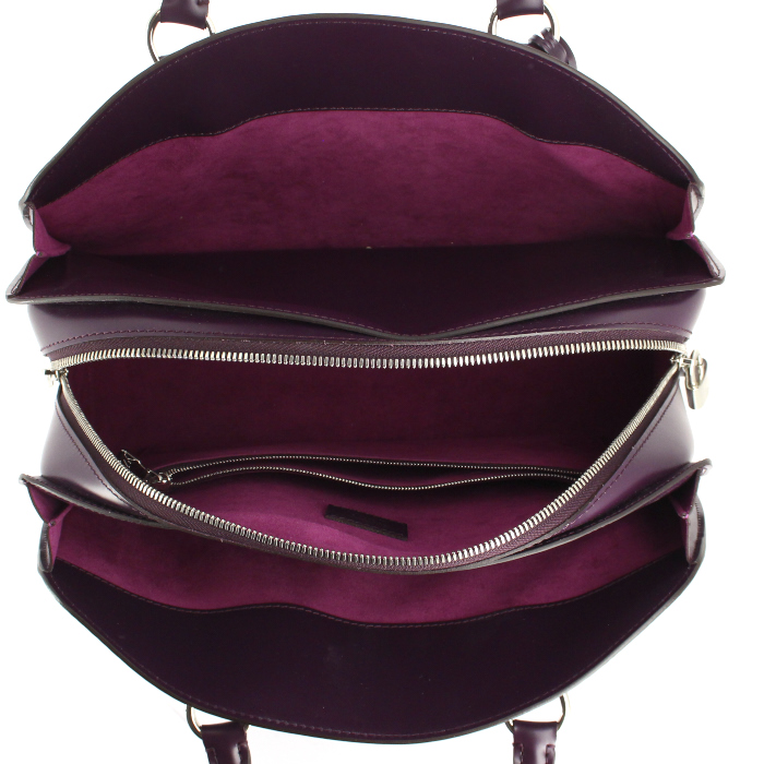 Louis Vuitton bolso de mano Pont Neuf modelo grande en cuero Epi violeta - Detail D2