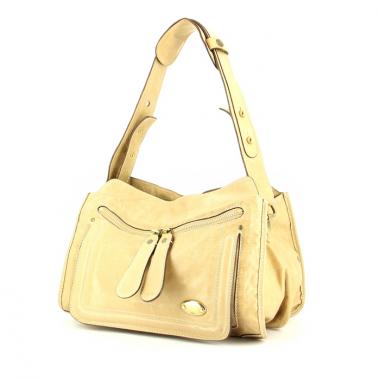 Chloé bolso de mano en cuero beige