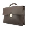 Borsa portadocumenti Louis Vuitton in pelle taiga marrone - 00pp thumbnail