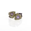 Mauboussin ring in white gold,  amethysts and quartz - 360 thumbnail