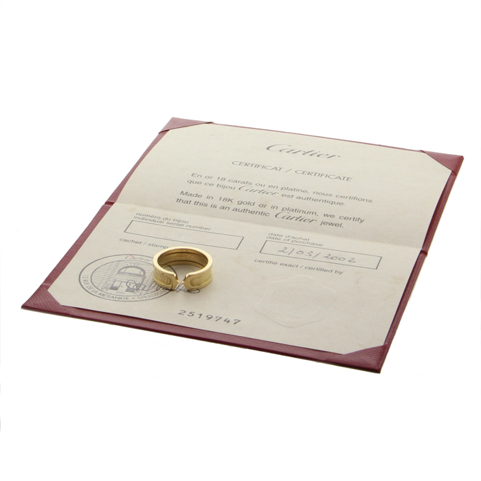 Cartier C De Cartier ring in yellow gold - Detail D2