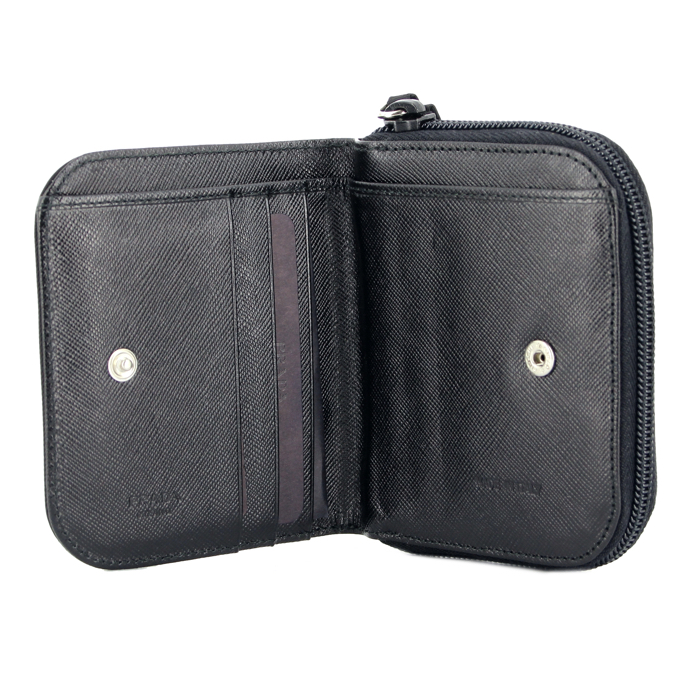 Prada wallet in black canvas - Detail D1