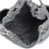 Salvatore Ferragamo handbag in grey leather - Detail D2 thumbnail